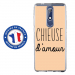 TPU0NOKIA51CHIEUSEBEIGE - Coque souple pour Nokia 5-1 avec impression Motifs Chieuse d'Amour beige