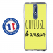 TPU0NOKIA51CHIEUSEJAUNE - Coque souple pour Nokia 5-1 avec impression Motifs Chieuse d'Amour jaune