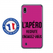 TPU0TPU0A10APEROFUSHIA - Coque souple pour Samsung Galaxy A10 avec impression Motifs l'apéro recrute fushia