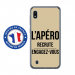 TPU0TPU0A10APEROTAUPE - Coque souple pour Samsung Galaxy A10 avec impression Motifs l'apéro recrute taupe