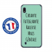 TPU0TPU0A10GENIALETURQUOISE - Coque souple pour Samsung Galaxy A10 avec impression Motifs Chiante mais Géniale turquoise
