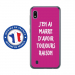 TPU0TPU0A10RAISONFUSHIA - Coque souple pour Samsung Galaxy A10 avec impression Motifs marre d'avoir raison fushia