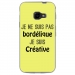 TPU0XCOVER4BORDELIQUEJAUNE - Coque souple pour Samsung Galaxy XCover 4 avec impression Motifs Je ne suis pas bordélique jaune
