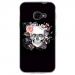 TPU0XCOVER4SKULLFLOWER - Coque souple pour Samsung Galaxy XCover 4 avec impression Motifs skull fleuri