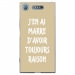 TPU0XPERIAXZ1RAISONTAUPE - Coque souple pour Sony Xperia XZ1 avec impression Motifs marre d'avoir raison taupe