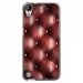 TPU1DES530CAPITON - Coque souple pour HTC Desire 530 avec impression Motifs effet capitonné bordeau