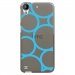 TPU1DES530RONDSBLEUS - Coque souple pour HTC Desire 530 avec impression Motifs ronds bleus