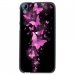 TPU1DES626PAPILLONSFUSHIAS - Coque souple pour HTC Desire 626 avec impression Motifs papillons fushias
