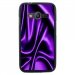 TPU1G318SOIEMAUVE - Coque Souple en gel pour Samsung Galaxy Trend 2 Lite avec impression soie drapée mauve