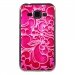 TPU1GALJ1ARABESQUEFUSHIA - Coque souple pour Samsung Galaxy J1 SM-J100F avec impression Motifs arabesque fushia