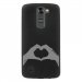 TPU1LGK7MAINCOEUR - Coque souple pour LG K7 avec impression Motifs mains en forme de coeur