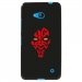 TPU1LUM640DARKROUGE - Coque souple pour Microsoft Lumia 640 avec impression Motifs Dark rouge