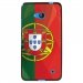 TPU1LUM640DRAPPORTUGAL - Coque Souple en gel noir pour Microsoft Lumia 640 avec impression Motifs drapeau du Portugal