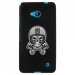 TPU1LUM640SKULLCASQUE - Coque Souple en gel noir pour Microsoft Lumia 640 avec impression Motifs tête de mort avec un casqu