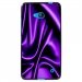 TPU1LUM640SOIEMAUVE - Coque Souple en gel noir pour Microsoft Lumia 640 avec impression Motifs soie drapée mauve
