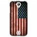 TPU1M320DRAPUSAVINTAGE - Coque souple pour Acer Liquid M320 avec impression Motifs drapeau USA vintage