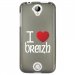 TPU1M330COEURBREIZH - Coque souple pour Acer Liquid M330 avec impression Motifs coeur rouge I Love Breizh