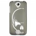 TPU1M330CRANE - Coque souple pour Acer Liquid M330 avec impression Motifs crâne blanc