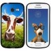TPU1S7390VACHE - Coque Souple en gel noir pour Galaxy Trend Lite avec impression Motifs vache