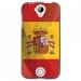 TPU1Z320DRAPESPAGNE - Coque souple pour Acer Liquid Z320 avec impression Motifs drapeau de l'Espagne