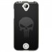 TPU1Z330SKULLCARBONE - Coque souple pour Acer Liquid Z330 avec impression Motifs tête de mort sur fond carbone