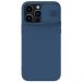 TPUCAMSHIELD-IP14PMAXBLEU - Coque CamShield Silicone iPhone 14 Pro Max protection appareil photo coulissante coloris bleu foncé