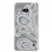 TPUETHNICLUM640LOTUS - Coque souple Housse ultra fine transparente série Ethnic motif Henna Lotus Lumia 640