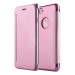 WALLCLEAR-IP7PLUSROSE - Etui iPhone 7+ série View-Case avec rabat translucide coloris rose