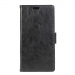 WALLET-REDMI5 - Etui Redmi-5 noir avec rabat latéral et logements cartes