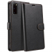 WALLET-S20FE - Etui Galaxy-S20FE logements carte fonction stand coloris noir