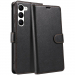 WALLET-S21NOIR - Etui Galaxy-S21 logements carte fonction stand coloris noir