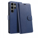 WALLET-S25ULTRABLEU - Etui Galaxy-S25 ULTRA logements carte fonction stand coloris bleu