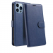 WALLETIP13PMXBLEU - Etui portefeuille iPhone 13 Pro Max coloris BLEU rabat latéral articulé fonction stand