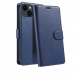 WALLETIP14BLEU - Etui portefeuille iPhone 14 coloris BLEU rabat latéral articulé fonction stand