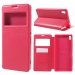 WALLETVIEWXPXAULTRAFUSHIA - Etui Xperia XA Ultra rabat latéral à fenêtre coloris fushia