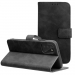 WALLTENDER-MOTOG06 - Etui type portefeuille Moto G06 noir avec rabat latéral fonction stand aspect nubuck