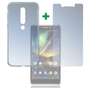4SM-TPUGLASSNOKIA61 - Pack 2en1 Coque + Vitre protection écran pour Nokia 6.1 (2018)