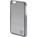4SMARTMODENACLIPIP6SIL - Coque de protection Modena Clip pour iPhone 6s en carbone véritable gris
