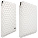 AVENYNPOUCH_BLAIPAD2 - Housse Luxe Krusell Avenyn Pouch en cuir synthétique blanc iPad 2 et 3