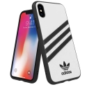 ADIDAS-BANDBLANCIPX - Coque iPhone X/Xs Adidas Originals Gazelle 3 bandes coloris blanc