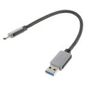 USB-USBC-MALE - Câble renforcé mâle type USB vers mâle USB-C 25 cm