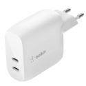 BELKIN-2USBC40W - Chargeur Belkin 2 prises USB-C (2x20W) charge rapide iPhone iPad et Android