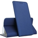 BOOKX-IP12BLEU - Etui iPhone 12 / 12 Pro rabat latéral fonction stand coloris bleu