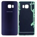 CACHE-S6BLEU - Face arrière vitre du dos bleu Samsung Galaxy S6 SM-G920 