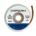 CHIPQUIK-TRESSE28 - Tresse à dessouder en cuivre CHIPQUIK de 2.8 mm sans nettoyage