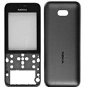 FACEARNOKIA207NOIR - Coque avant arrière noir origine Nokia 207