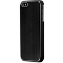 COVALU-IP5NO - Coque Aluminium Noir Brossé pour iPhone 5