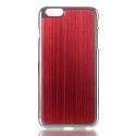 COVALUIP655ROUGE - Coque rigide avec aluminium brossé rouge pour iPhone 6-Plus de 5,5 pouces