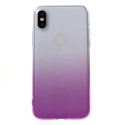 COVIPX-DEGRVIOLET - Coque souple iPhone X transparente et violet
