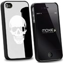 COVMIROIRIP4SKULL - Coque arrière miroir argenté motif Skull pour iPhone 4/4S